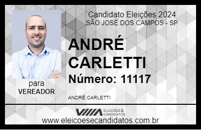 Candidato ANDRÉ CARLETTI 2024 - SÃO JOSÉ DOS CAMPOS - Eleições