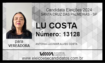 Candidato LU COSTA 2024 - SANTA CRUZ DAS PALMEIRAS - Eleições