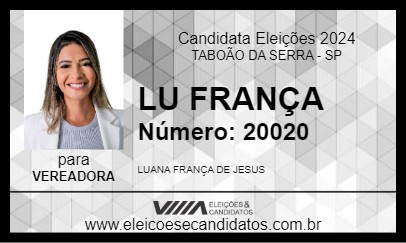 Candidato LU FRANÇA 2024 - TABOÃO DA SERRA - Eleições