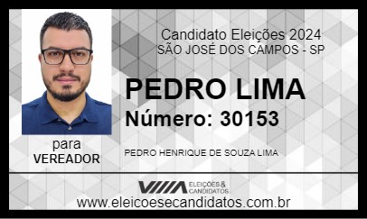 Candidato PEDRO LIMA 2024 - SÃO JOSÉ DOS CAMPOS - Eleições