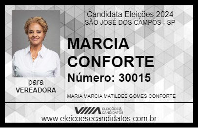 Candidato MARCIA CONFORTE 2024 - SÃO JOSÉ DOS CAMPOS - Eleições