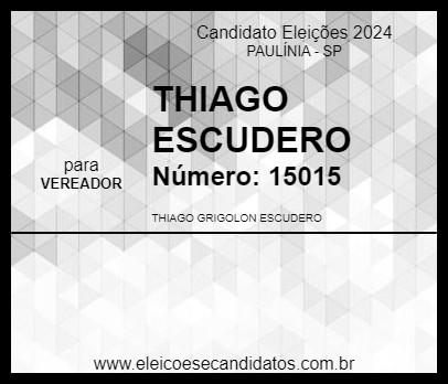 Candidato THIAGO ESCUDERO 2024 - PAULÍNIA - Eleições