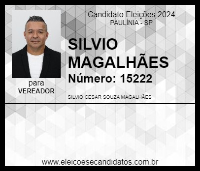 Candidato SILVIO MAGALHÃES 2024 - PAULÍNIA - Eleições