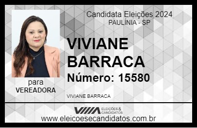 Candidato VIVIANE BARRACA 2024 - PAULÍNIA - Eleições