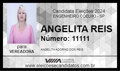 Candidato ANGELITA REIS 2024 - ENGENHEIRO COELHO - Eleições