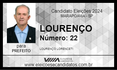 Candidato LOURENÇO 2024 - MARAPOAMA - Eleições