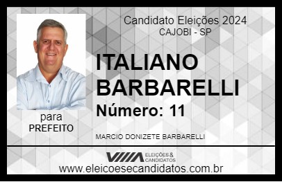 Candidato ITALIANO BARBARELLI 2024 - CAJOBI - Eleições