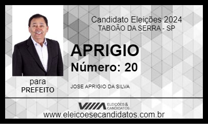 Candidato APRIGIO 2024 - TABOÃO DA SERRA - Eleições