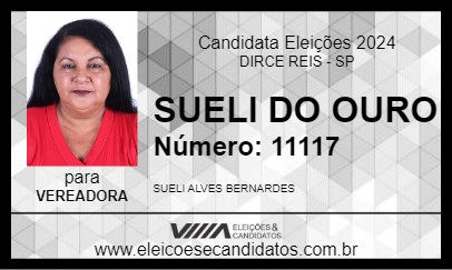 Candidato SUELI DO OURO 2024 - DIRCE REIS - Eleições