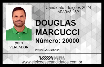 Candidato DOUGLAS MARCUCCI 2024 - ARARAS - Eleições