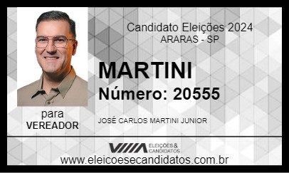 Candidato MARTINI 2024 - ARARAS - Eleições