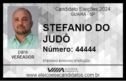 Candidato STEFANIO DO JUDÔ 2024 - GUAÍRA - Eleições