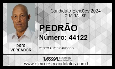 Candidato PEDRÃO 2024 - GUAÍRA - Eleições