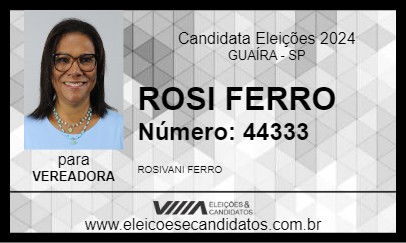 Candidato ROSI FERRO 2024 - GUAÍRA - Eleições