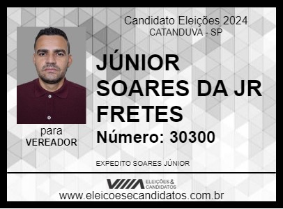 Candidato JÚNIOR SOARES DA JR FRETES 2024 - CATANDUVA - Eleições