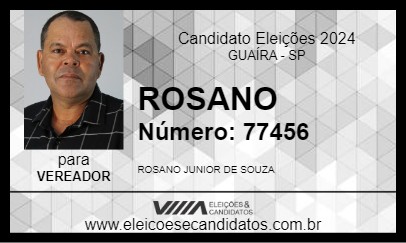 Candidato ROSANO 2024 - GUAÍRA - Eleições