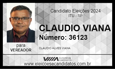 Candidato CLAUDIO VIANA 2024 - ITU - Eleições