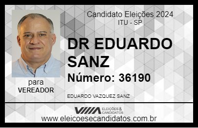 Candidato DR EDUARDO SANZ 2024 - ITU - Eleições