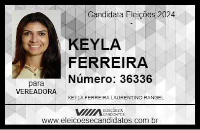 Candidato KEYLA FERREIRA 2024 - ITU - Eleições