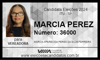 Candidato MARCIA PEREZ 2024 - ITU - Eleições