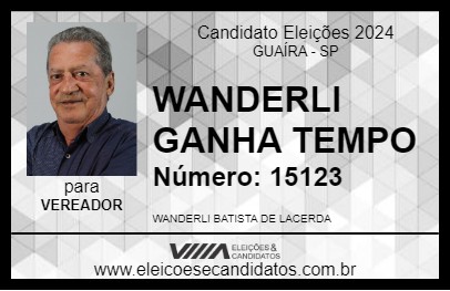 Candidato WANDERLI 2024 - GUAÍRA - Eleições