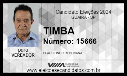 Candidato TIMBA 2024 - GUAÍRA - Eleições