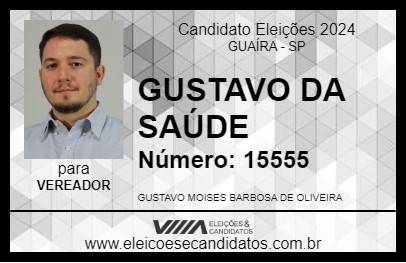 Candidato GUSTAVO DA SAÚDE 2024 - GUAÍRA - Eleições