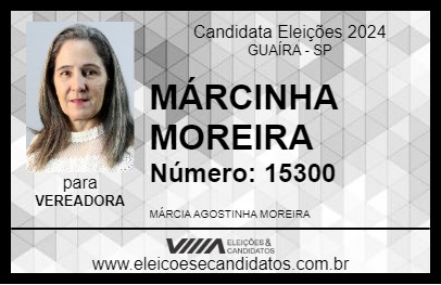 Candidato MÁRCINHA MOREIRA 2024 - GUAÍRA - Eleições