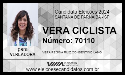 Candidato VERA CICLISTA 2024 - SANTANA DE PARNAÍBA - Eleições