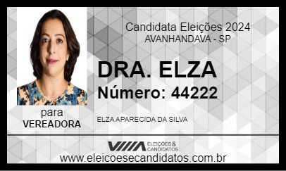 Candidato DRA. ELZA 2024 - AVANHANDAVA - Eleições