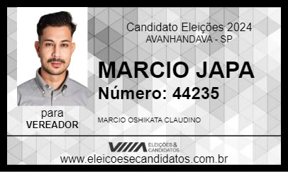 Candidato MARCIO JAPA 2024 - AVANHANDAVA - Eleições