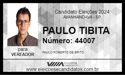 Candidato PAULO TIBITA 2024 - AVANHANDAVA - Eleições