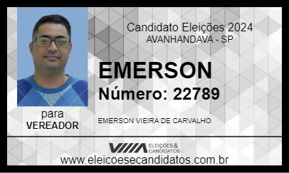 Candidato EMERSON 2024 - AVANHANDAVA - Eleições