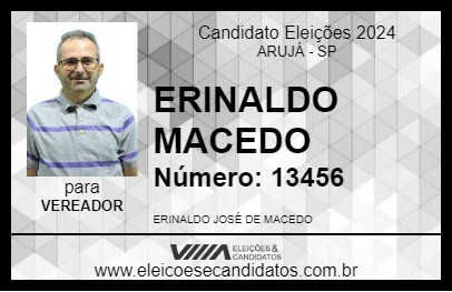 Candidato ERINALDO MACEDO 2024 - ARUJÁ - Eleições