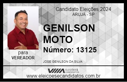 Candidato GENILSON MOTO 2024 - ARUJÁ - Eleições