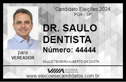 Candidato DR. SAULO DENTISTA 2024 - POÁ - Eleições