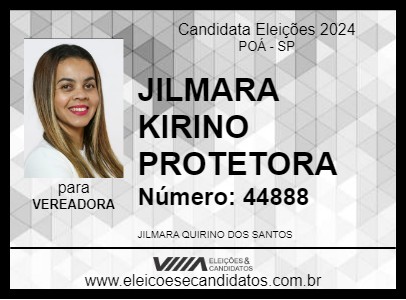 Candidato JILMARA KIRINO PROTETORA 2024 - POÁ - Eleições