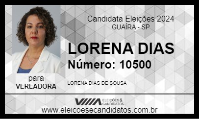 Candidato LORENA DIAS 2024 - GUAÍRA - Eleições