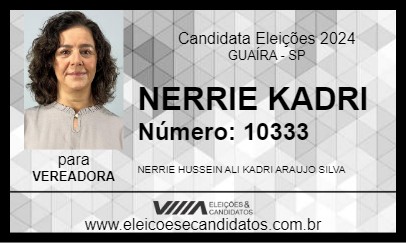 Candidato NERRIE KADRI 2024 - GUAÍRA - Eleições