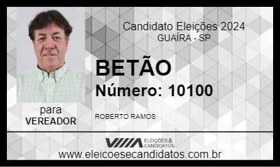 Candidato BETÃO 2024 - GUAÍRA - Eleições