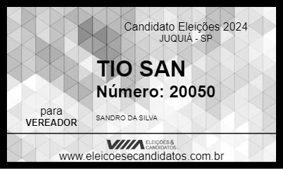 Candidato TIO SAN 2024 - JUQUIÁ - Eleições