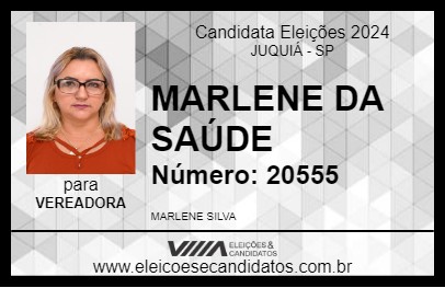 Candidato MARLENE DA SAÚDE 2024 - JUQUIÁ - Eleições