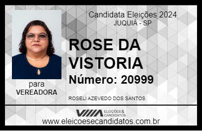 Candidato ROSE DA VISTORIA 2024 - JUQUIÁ - Eleições