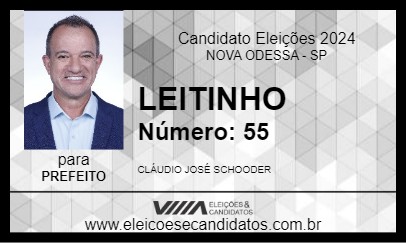 Candidato LEITINHO 2024 - NOVA ODESSA - Eleições