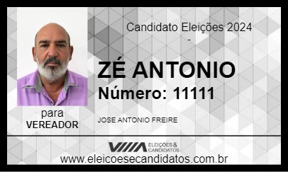 Candidato ZÉ ANTONIO 2024 - JUQUIÁ - Eleições