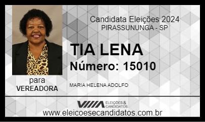 Candidato TIA LENA 2024 - PIRASSUNUNGA - Eleições