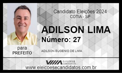 Candidato ADILSON LIMA 2024 - COTIA - Eleições