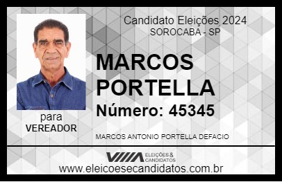 Candidato MARCOS PORTELLA 2024 - SOROCABA - Eleições