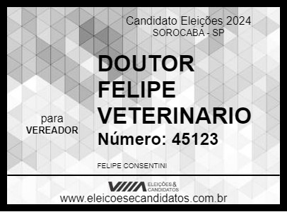 Candidato DOUTOR FELIPE VETERINARIO 2024 - SOROCABA - Eleições