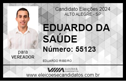 Candidato EDUARDO DA SAÚDE 2024 - ALTO ALEGRE - Eleições